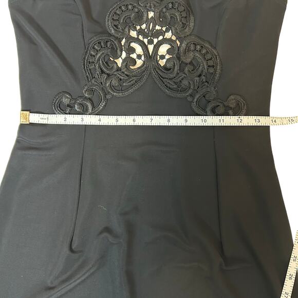 NWT Y2K Gunne Sax Lace Stretch Black Maxi Size 8/10 Whimsigoth Grunge Dark Fairy - Picture 11 of 12